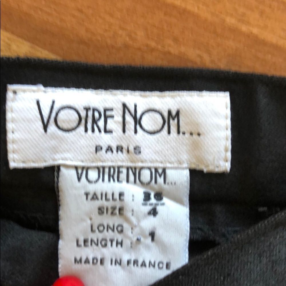 VTG Votre Nom Black Stirrup Panta leggings 4 - Picture 5 of 5